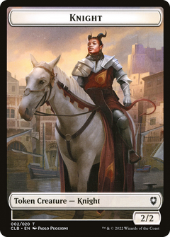 Knight Token [Commander Legends: Battle for Baldur's Gate Tokens]-1