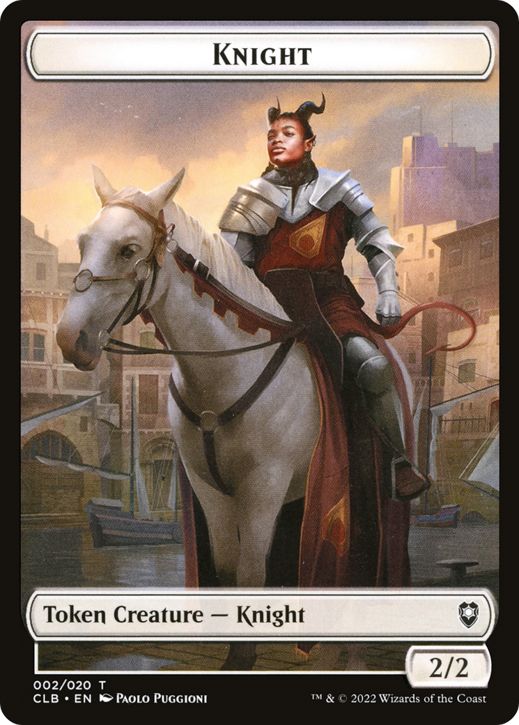 Knight Token [Commander Legends: Battle for Baldur's Gate Tokens]-1