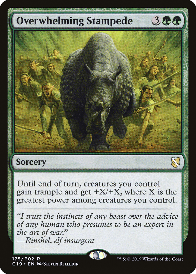 Overwhelming Stampede [Commander 2019]-1