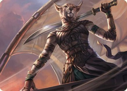Mirri, Weatherlight Duelist Art Card (ASCMM-028) - Art Series: Commander Masters-1