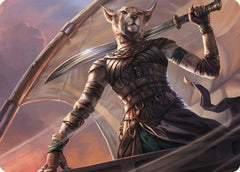 Mirri, Weatherlight Duelist Art Card (ASCMM-028) - Art Series: Commander Masters-1