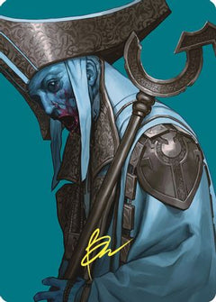 Mikaeus, the Unhallowed Art Card (Gold-Stamped Signature) (ASCMM-054) - Art Series: Commander Masters-1