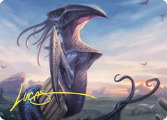 Sentinel Sliver Art Card (Gold-Stamped Signature) (ASCMM-076) - Art Series: Commander Masters-1