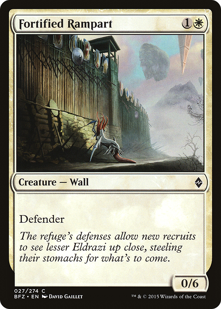 Fortified Rampart [Battle for Zendikar]-1