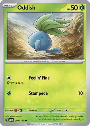 Oddish (001/197) [Scarlet & Violet: Obsidian Flames]-1