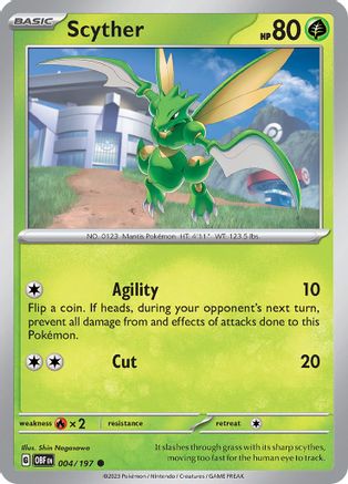 Scyther (004/197) [Scarlet & Violet: Obsidian Flames]-1