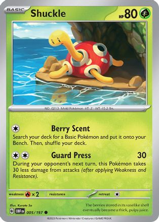 Shuckle (005/197) [Scarlet & Violet: Obsidian Flames]-1