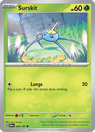 Surskit (006/197) [Scarlet & Violet: Obsidian Flames]-1