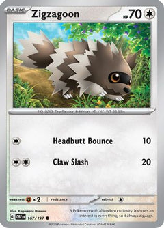Zigzagoon (167/197) [Scarlet & Violet: Obsidian Flames]-1