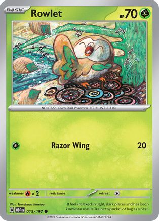 Rowlet (013/197) [Scarlet & Violet: Obsidian Flames]-1