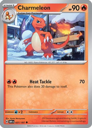 Charmeleon (027/197) [Scarlet & Violet: Obsidian Flames]-1