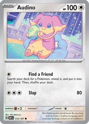 Audino (173/197) [Scarlet & Violet: Obsidian Flames]-1