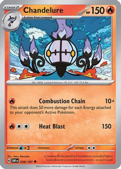 Chandelure (038/197) [Scarlet & Violet: Obsidian Flames]-1