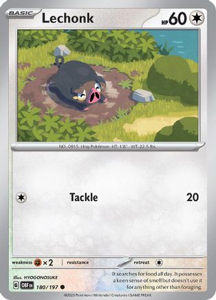 Lechonk (180/197) [Scarlet & Violet: Obsidian Flames]-1