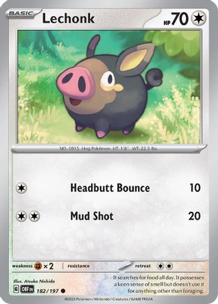 Lechonk (182/197) [Scarlet & Violet: Obsidian Flames]-1