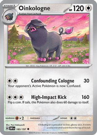 Oinkologne (183/197) [Scarlet & Violet: Obsidian Flames]-1