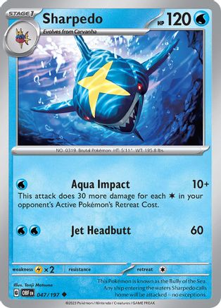 Sharpedo (047/197) [Scarlet & Violet: Obsidian Flames]-1