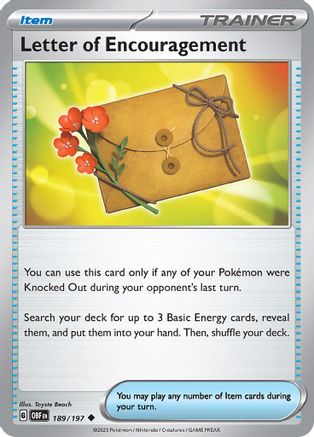 Letter of Encouragement (189/197) [Scarlet & Violet: Obsidian Flames]-1