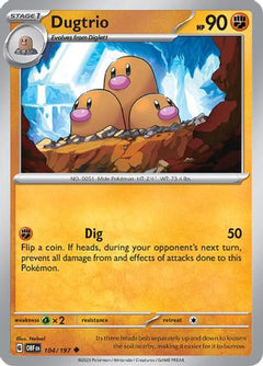 Dugtrio (104/197) [Scarlet & Violet: Obsidian Flames]-1
