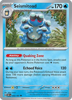 Seismitoad (052/197) [Scarlet & Violet: Obsidian Flames]-1