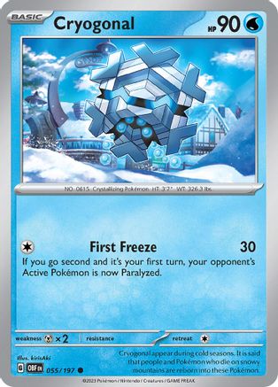Cryogonal (055/197) [Scarlet & Violet: Obsidian Flames]-1