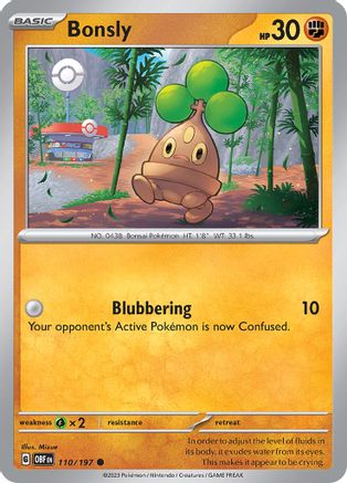 Bonsly (110/197) [Scarlet & Violet: Obsidian Flames]-1