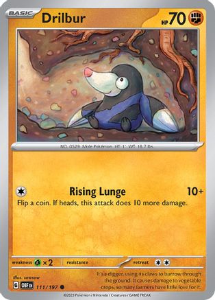 Drilbur (111/197) [Scarlet & Violet: Obsidian Flames]-1
