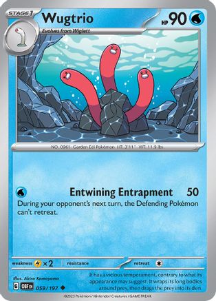 Wugtrio (059/197) [Scarlet & Violet: Obsidian Flames]-1