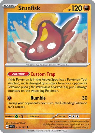 Stunfisk (112/197) [Scarlet & Violet: Obsidian Flames]-1