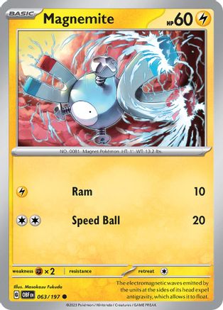 Magnemite (063/197) [Scarlet & Violet: Obsidian Flames]-1