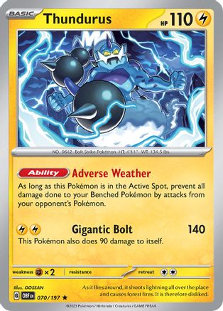 Thundurus (070/197) [Scarlet & Violet: Obsidian Flames]-1
