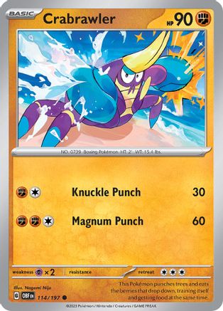 Crabrawler (114/197) [Scarlet & Violet: Obsidian Flames]-1