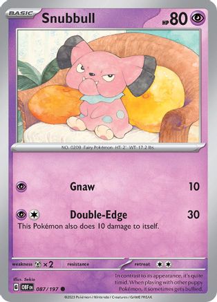 Snubbull (087/197) [Scarlet & Violet: Obsidian Flames]-1