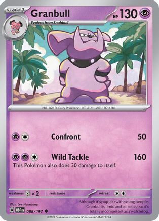 Granbull (088/197) [Scarlet & Violet: Obsidian Flames]-1