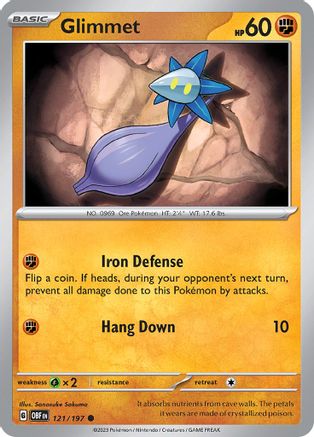 Glimmet (121/197) [Scarlet & Violet: Obsidian Flames]-1