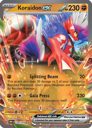 Koraidon ex (124/197) [Scarlet & Violet: Obsidian Flames]-1