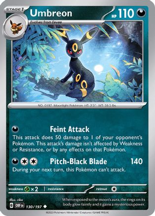 Umbreon (130/197) [Scarlet & Violet: Obsidian Flames]-1