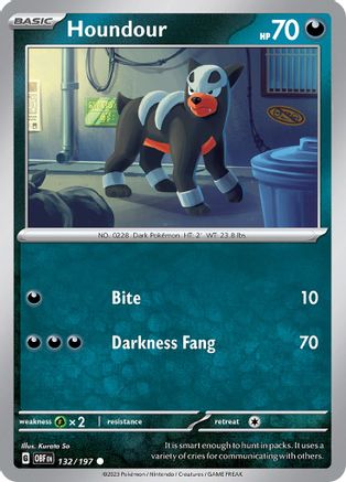Houndour (132/197) [Scarlet & Violet: Obsidian Flames]-1