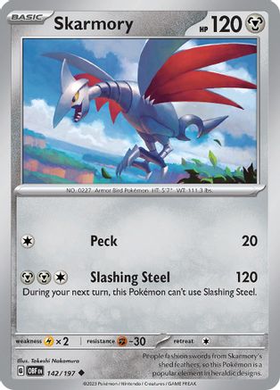 Skarmory (142/197) [Scarlet & Violet: Obsidian Flames]-1