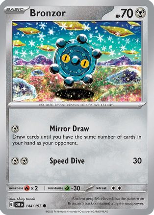 Bronzor (144/197) [Scarlet & Violet: Obsidian Flames]-1