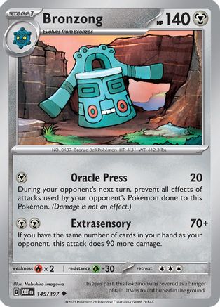 Bronzong (145/197) [Scarlet & Violet: Obsidian Flames]-1