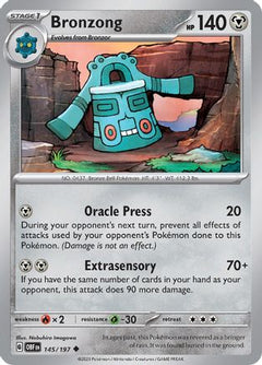 Bronzong (145/197) [Scarlet & Violet: Obsidian Flames]-1