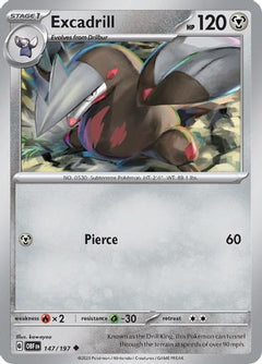 Excadrill (147/197) [Scarlet & Violet: Obsidian Flames]-1