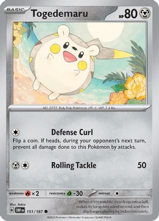 Togedemaru (151/197) [Scarlet & Violet: Obsidian Flames]-1
