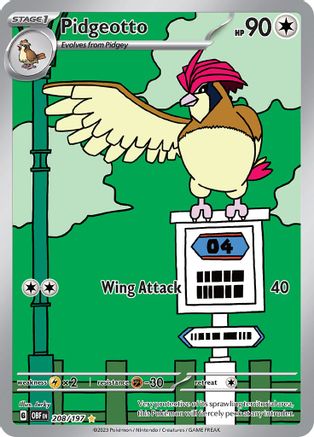 Pidgeotto (208/197) [Scarlet & Violet: Obsidian Flames]-1