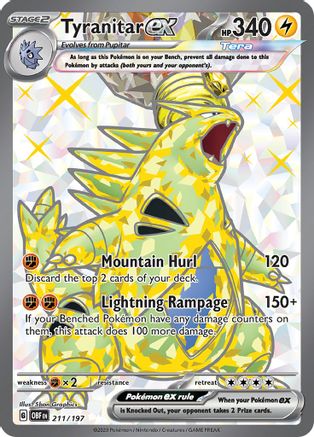 Tyranitar ex (211/197) [Scarlet & Violet: Obsidian Flames]-1