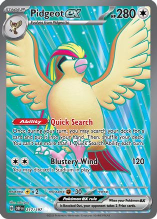 Pidgeot ex (217/197) [Scarlet & Violet: Obsidian Flames]-1