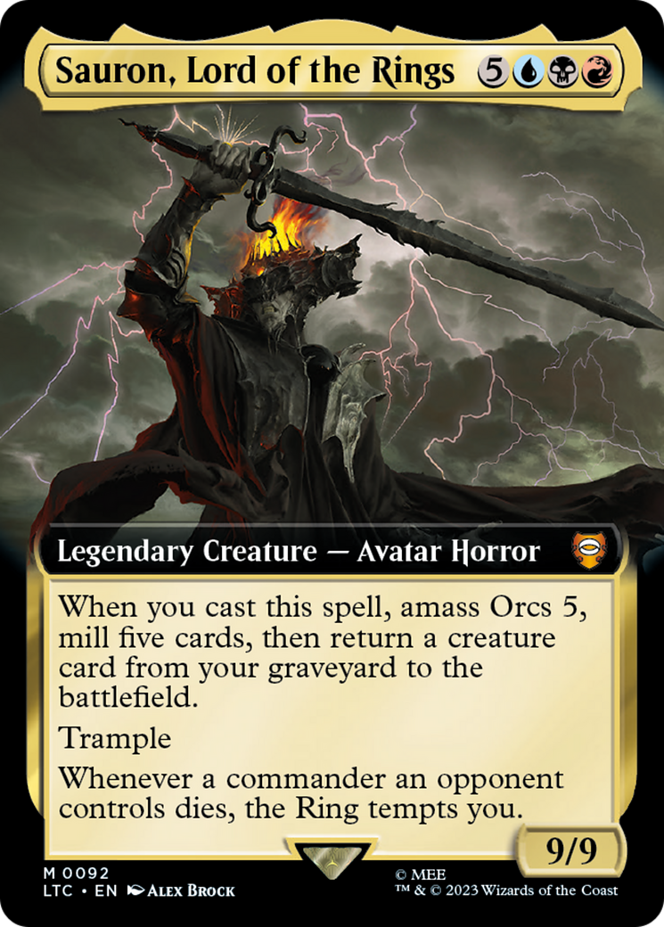 Sauron, Lord of the Rings (Extended Art) [The Lord of the Rings: Tales of Middle-Earth Commander]-1