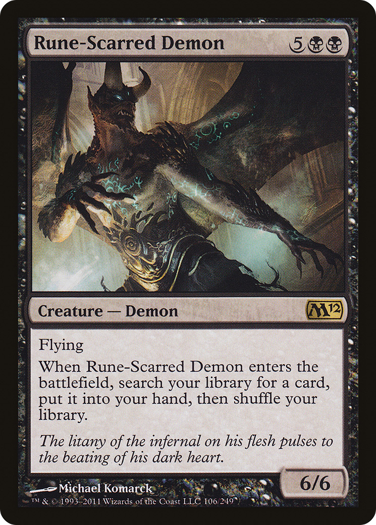 Rune-Scarred Demon [Magic 2012]-1