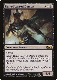 Rune-Scarred Demon [Magic 2012]-1